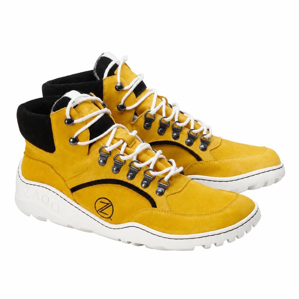 TERRAQ Yellow Waterproof Outdoor Shoes | ZAQQ Barefoot