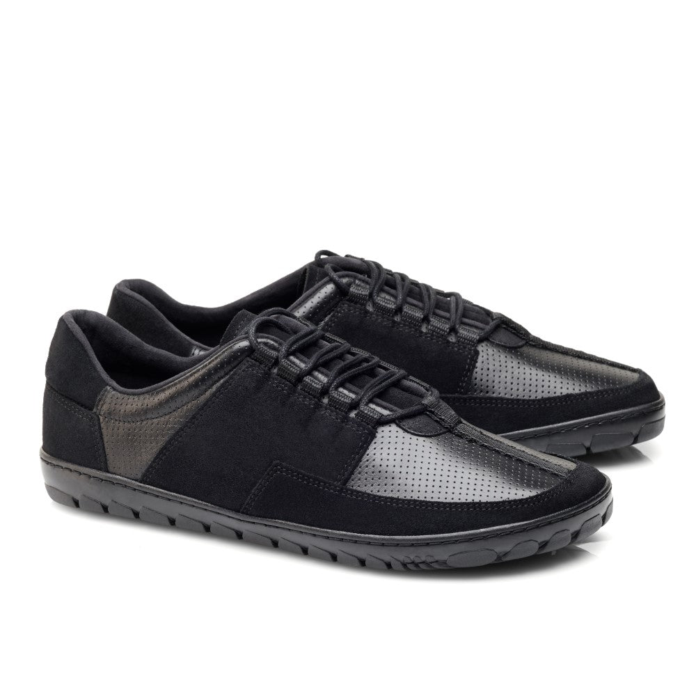 JAQ Black: Our comfy sneakers | ZAQQ Barefoot Shoes