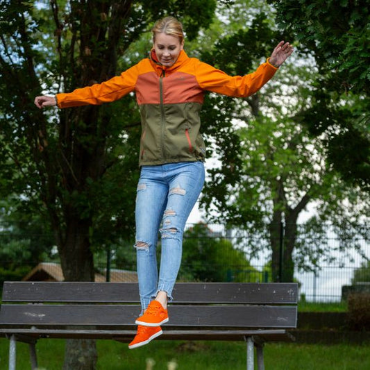 Merino Barfußschuhe orange