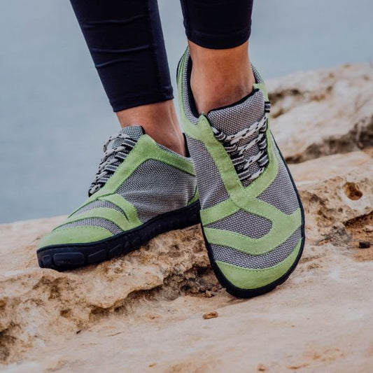 grau grüne Outdoor Barfußschuhe Sommer