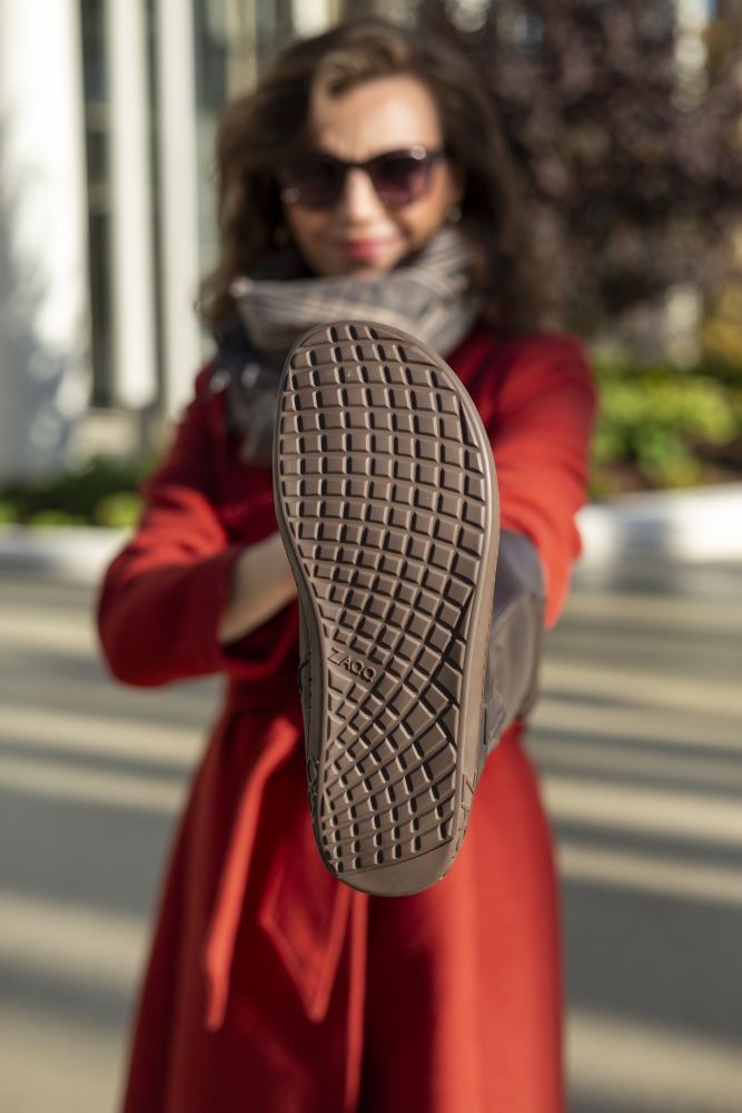 Elegant barefoot boots in brown - flexible & comfortable! ZAQQ Elegant barefoot boots in brown - flexible & comfortable! ZAQQ
