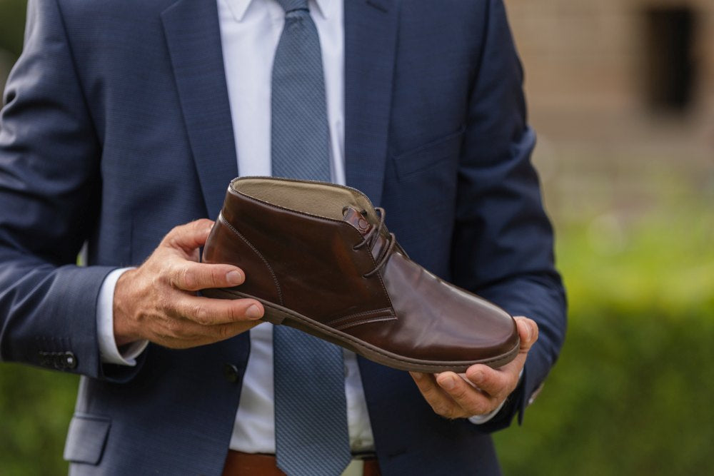 vegan brown dress shoes Men's Oxford Vegan Leather Dress Shoes-Bruno Marc