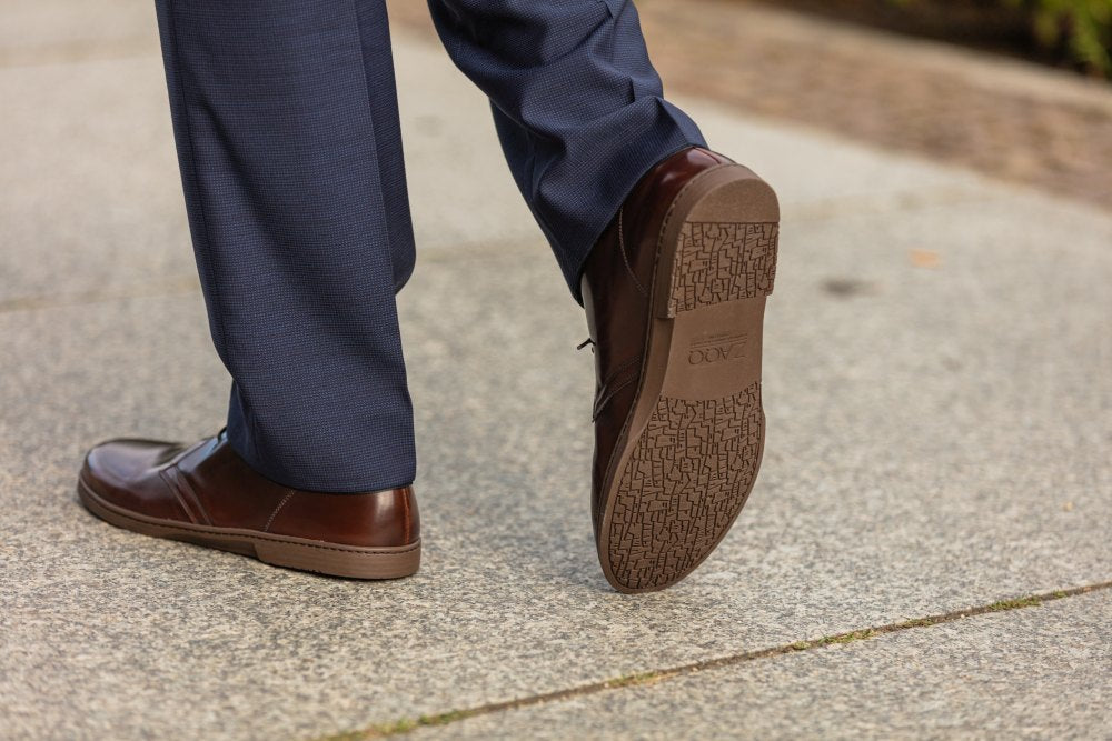 vegan brown dress shoes Men's Oxford Vegan Leather Dress Shoes-Bruno Marc