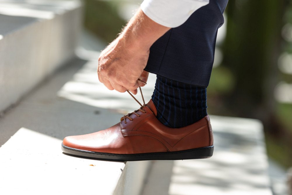 zaqq peaq leather dress shoe PEAQ Cognac