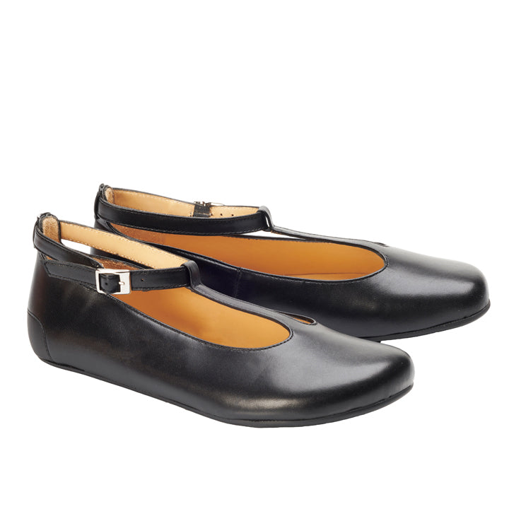 Ballerina QITE Black | ZAQQ Barefoot Shoes