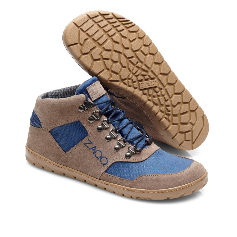Outdoor Barfoot Shoes: Waterproof ZAQQ HIQE Mid Ocean