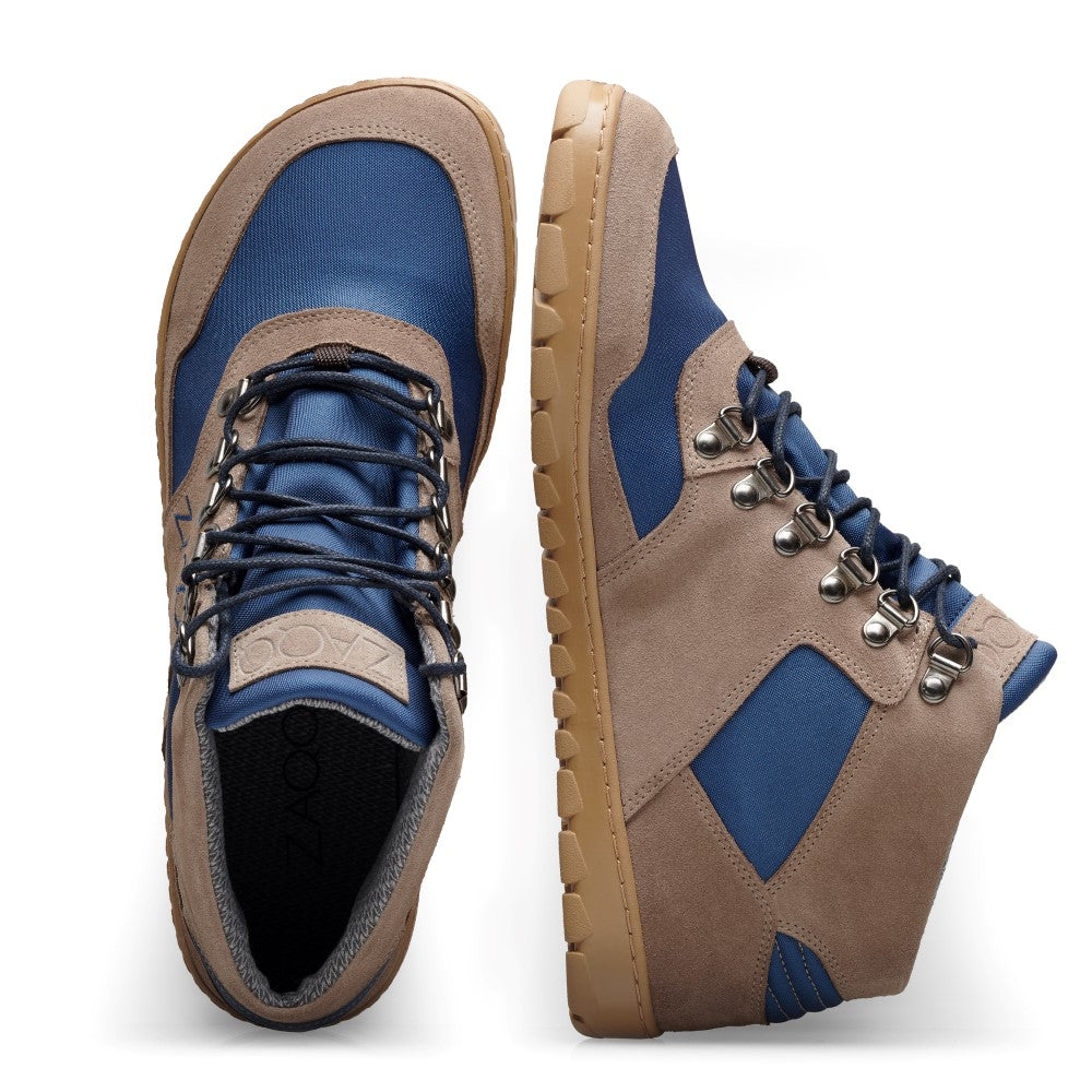 Outdoor Barfoot Shoes: Waterproof ZAQQ HIQE Mid Ocean