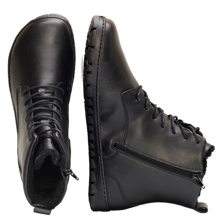 Discover the vegan winter barefoot shoe in elegant black! – ZAQQ