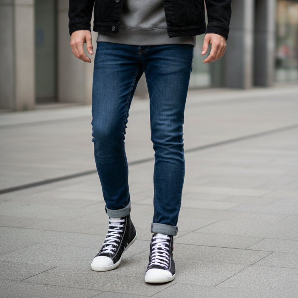 Chuqqs džinsinis juodas