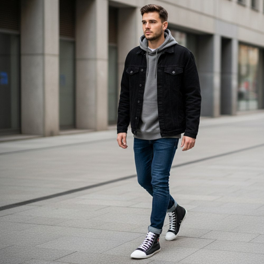 Chuqqs džinsinis juodas