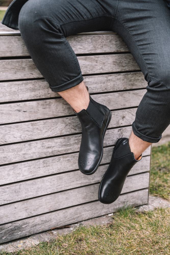 ZAQQ EQUITY Brogue Black: Chelsea Boots Barefoot Shoes