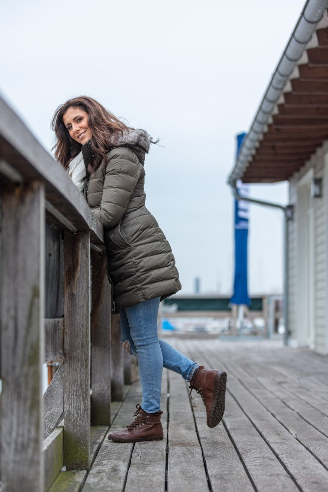 Expeq vegano marone impermeable