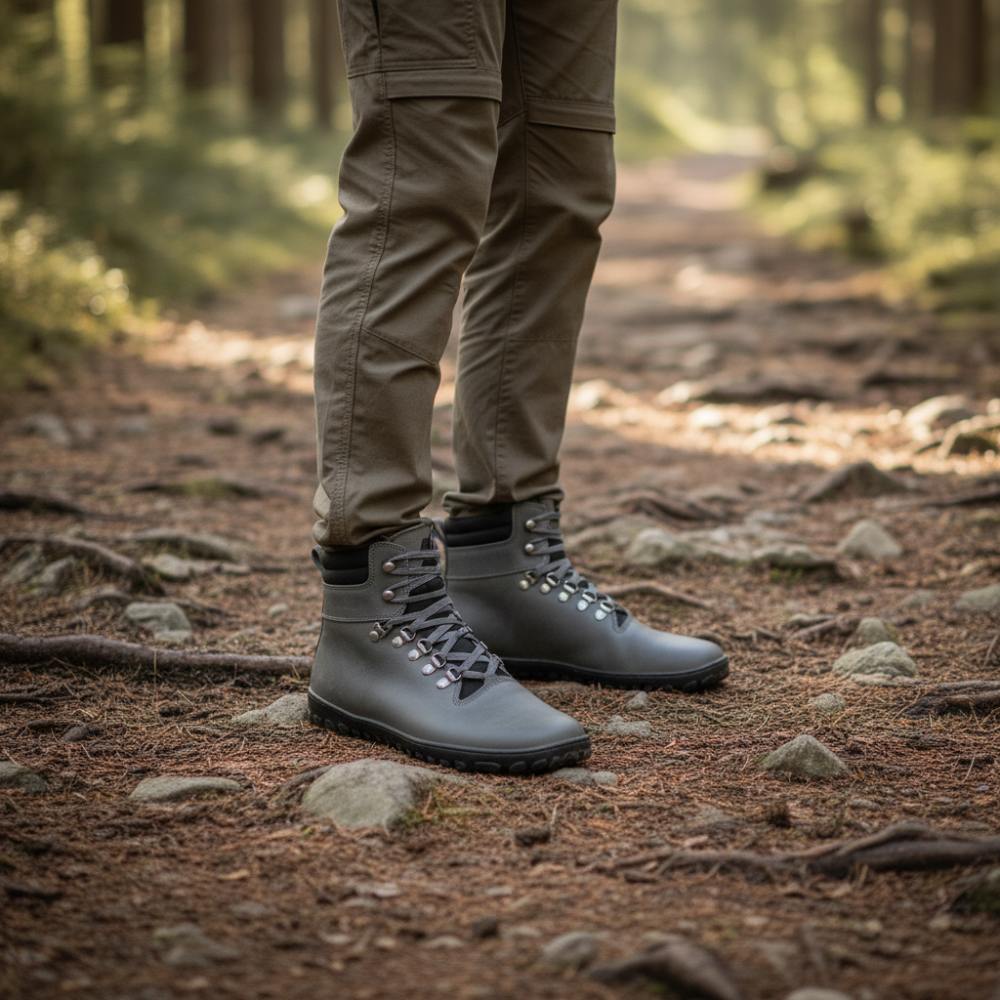 靴 Beku EXPEQ Wide Grey: Extrawide ZAQQ Barefoot Shoes