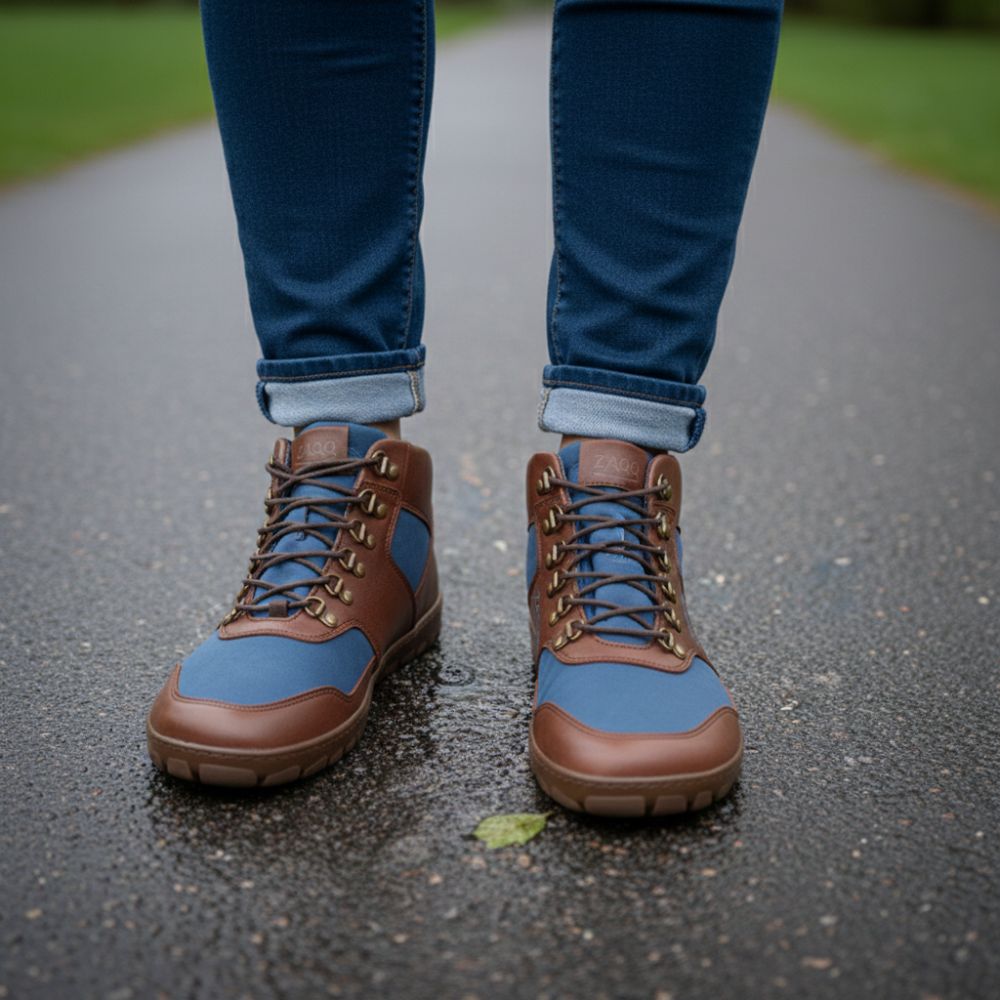 „Hiqe Mid Vegan Blue Handerpoof“