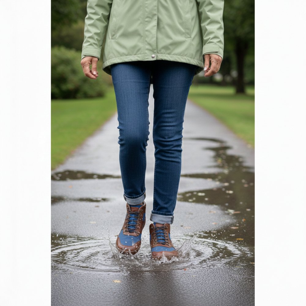 „Hiqe Mid Vegan Blue Handerpoof“