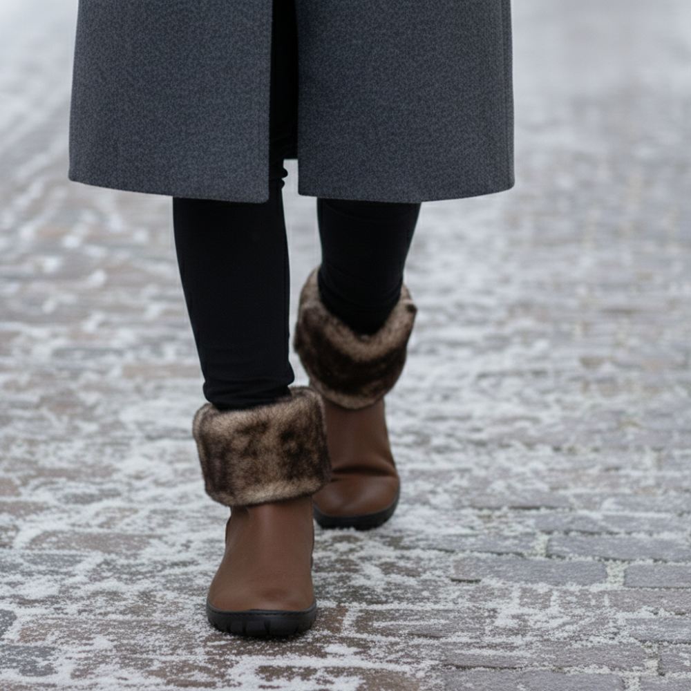 Huq invierno marrón