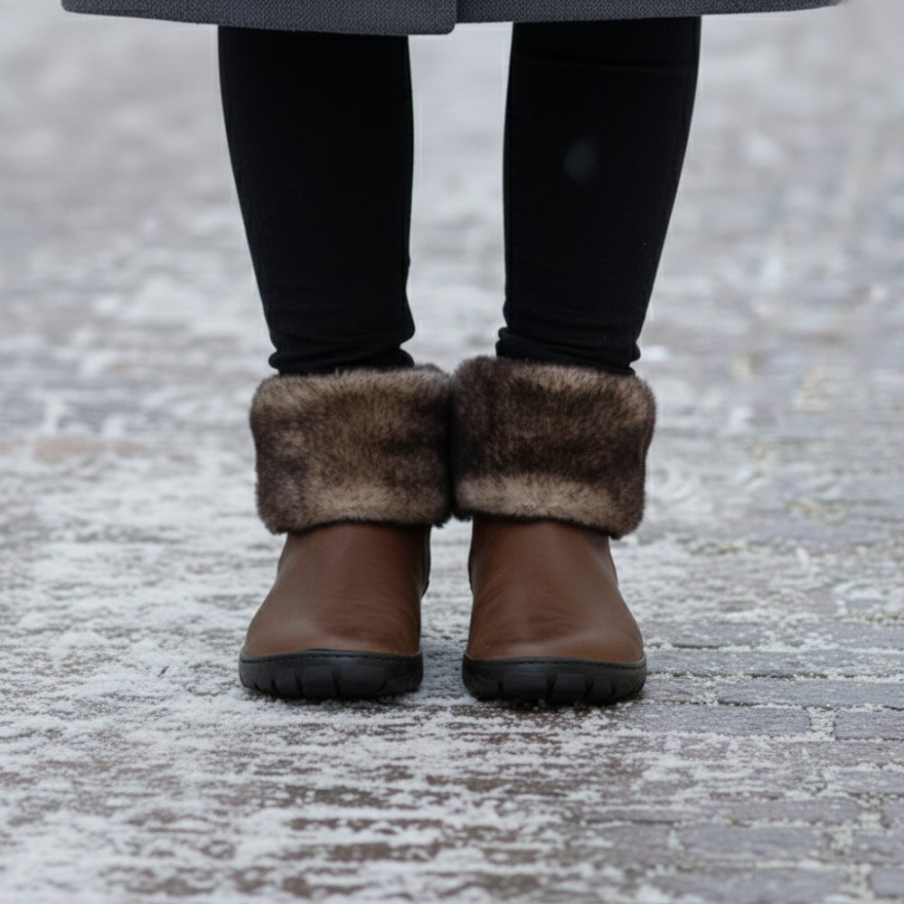 Huq invierno marrón