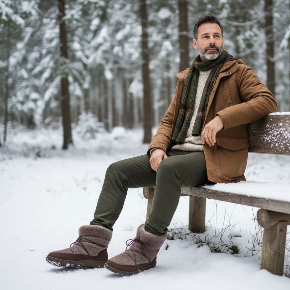 Warm Lambskin Winter Boots | ZAQQ Barefoot Shoes