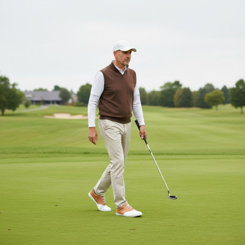 Linq golf marrón impermeable