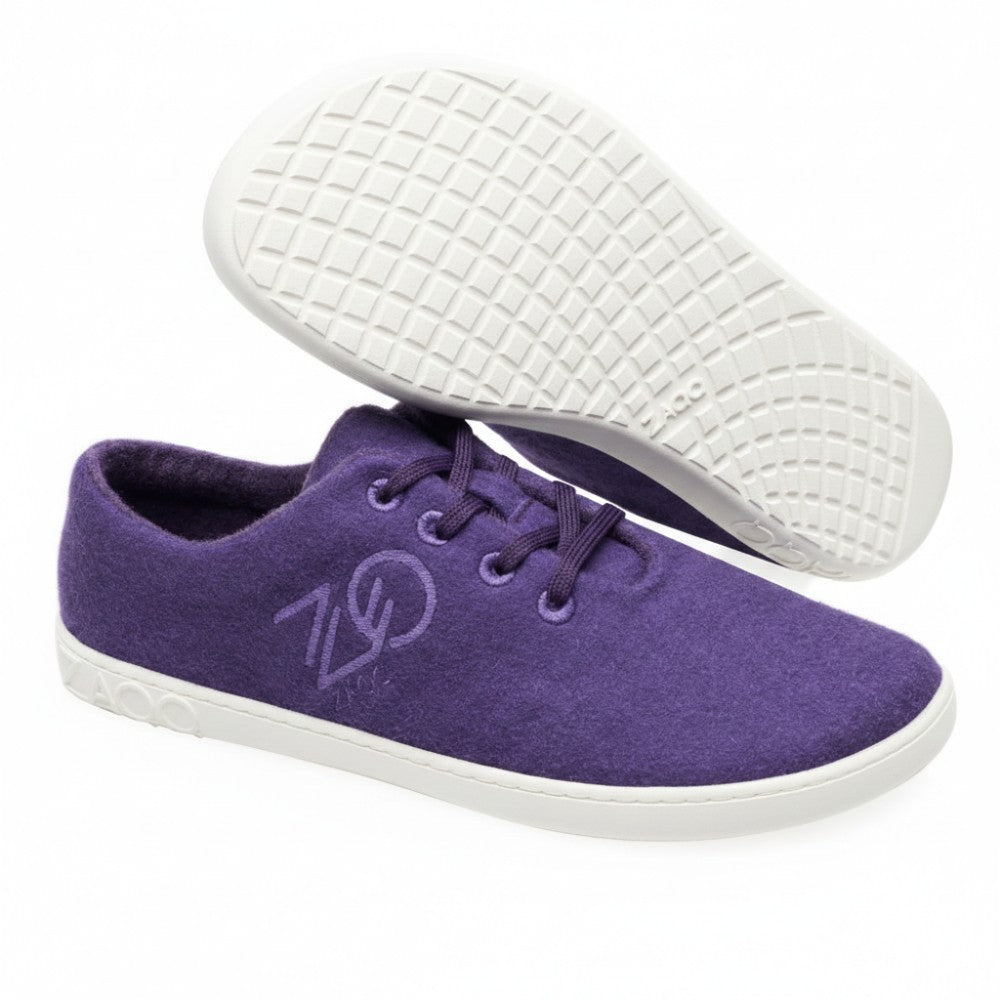 ZAQQ LIQE Purple - Merino Sneakers - Barefoot Shoes
