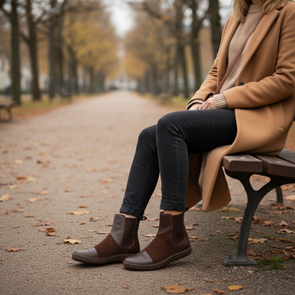 PETAQ Brown - Chelsea Boots - Barefoot Shoes – ZAQQ
