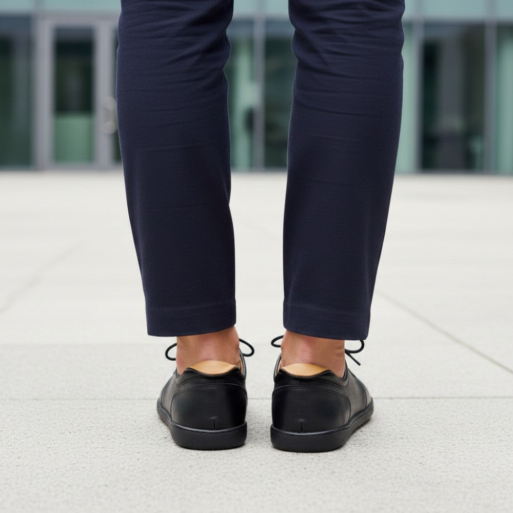 PIQUANT Nappa Black - Black barefoot shoes | ZAQQ