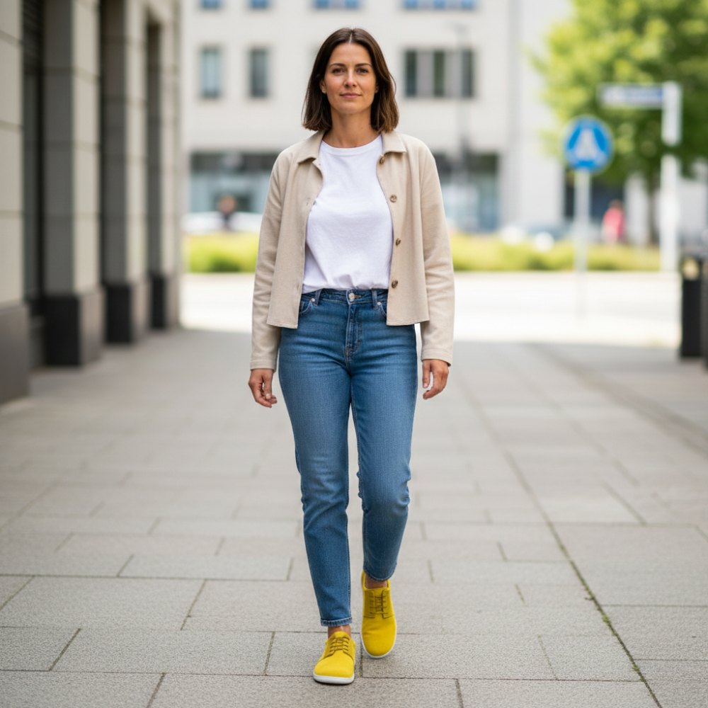 PIQUANT YELLOW: Comfortable Sneakers | ZAQQ Barefoot Shoes