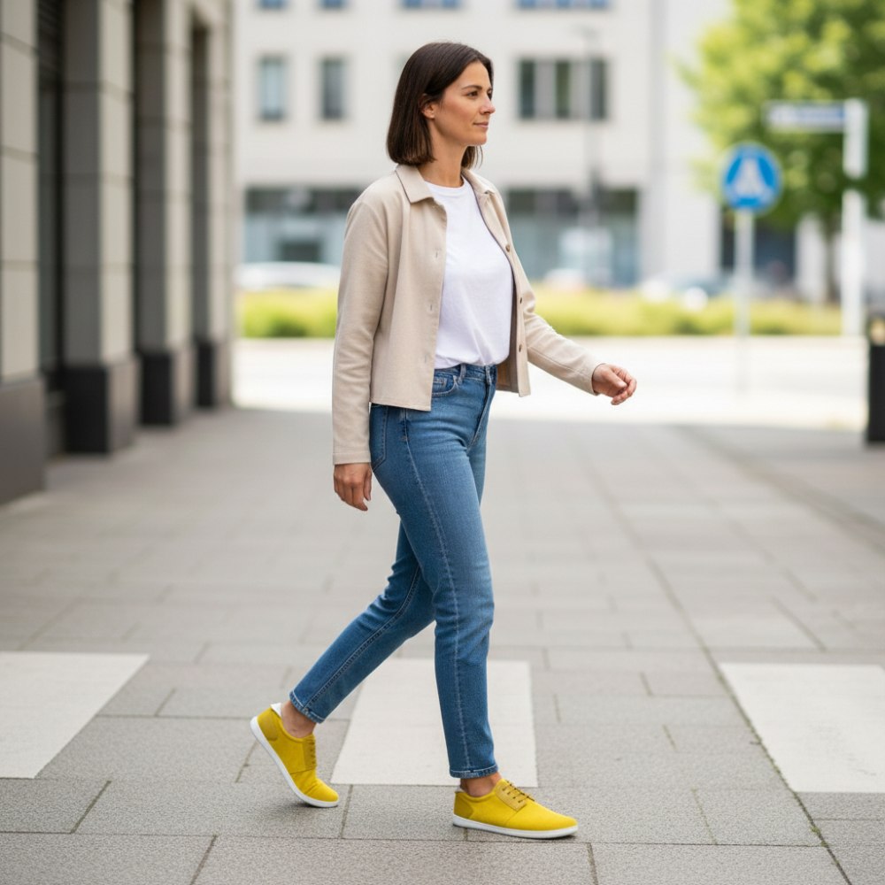 PIQUANT YELLOW: Comfortable Sneakers | ZAQQ Barefoot Shoes