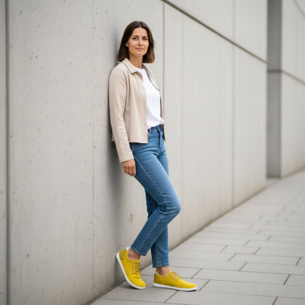 PIQUANT YELLOW: Comfortable Sneakers | ZAQQ Barefoot Shoes