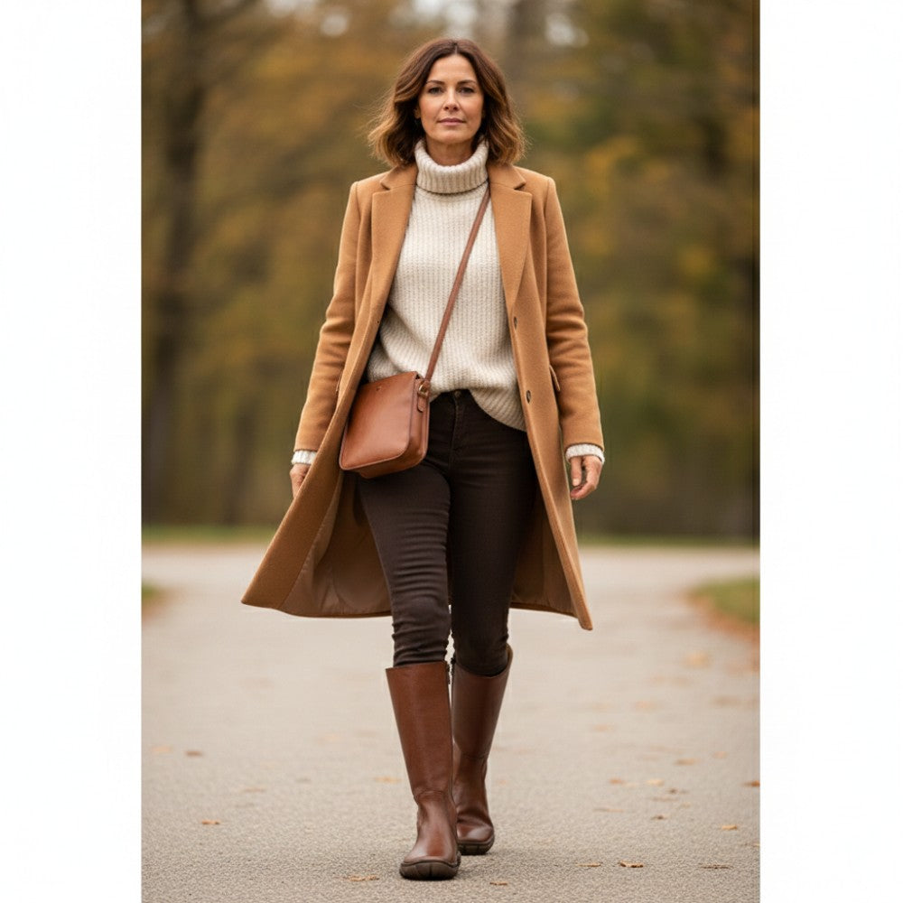 QAZZ Brown Boots | ZAQQ Barefoot Shoes