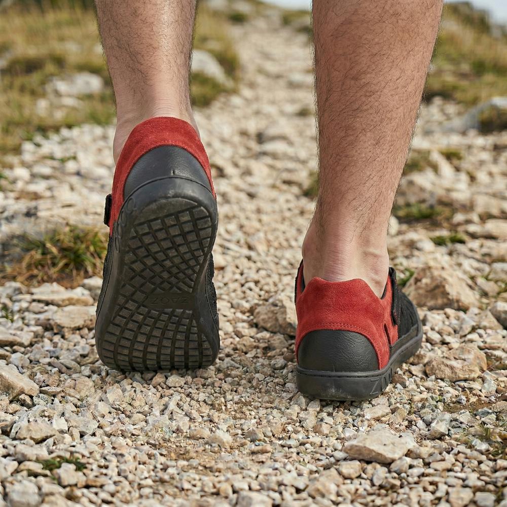 ZAQQ QERRY Black Red outdoor sandal - Barefoot Shoes