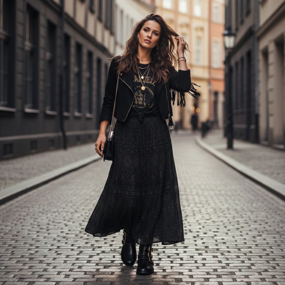 Qlance Black Gold Plain