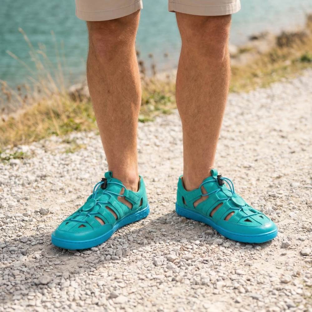 QLEAR Turquoise: Outdoor Shoe Summer | ZAQQ Barefoot Shoes