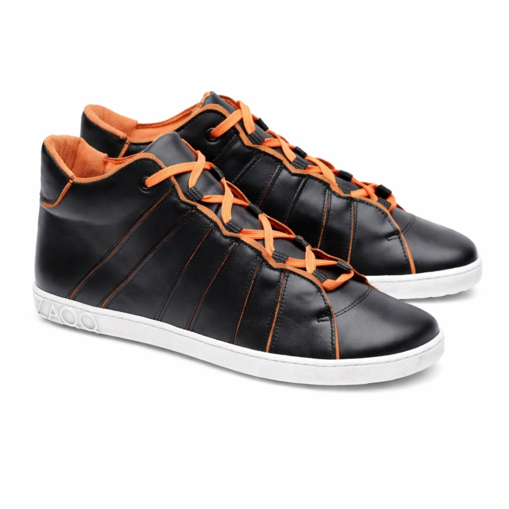 Discover the comfort: elegant barefoot shoe in black orange! – ZAQQ