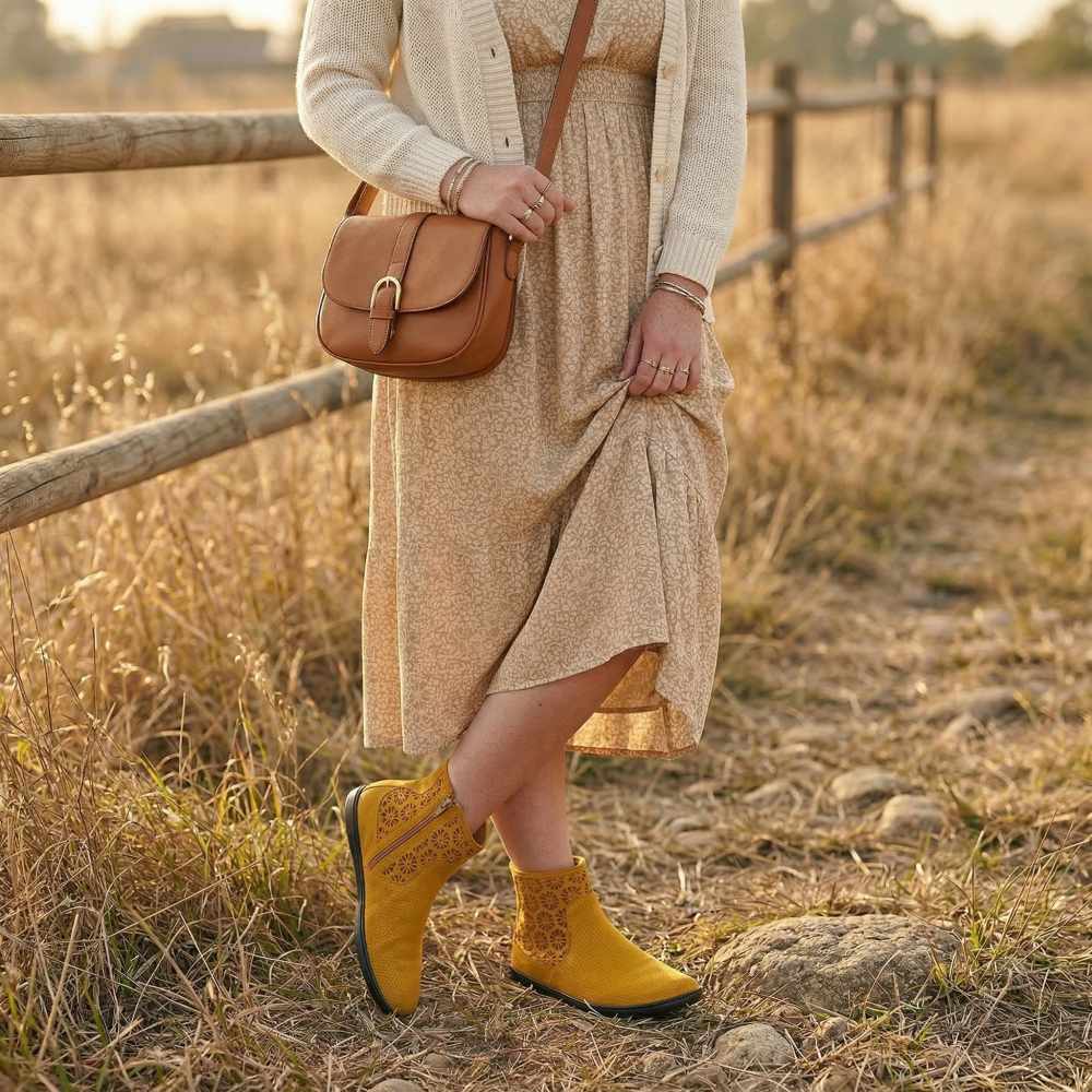 QYLIE Camel - Summer Boot - ZAQQ Barefoot Shoes