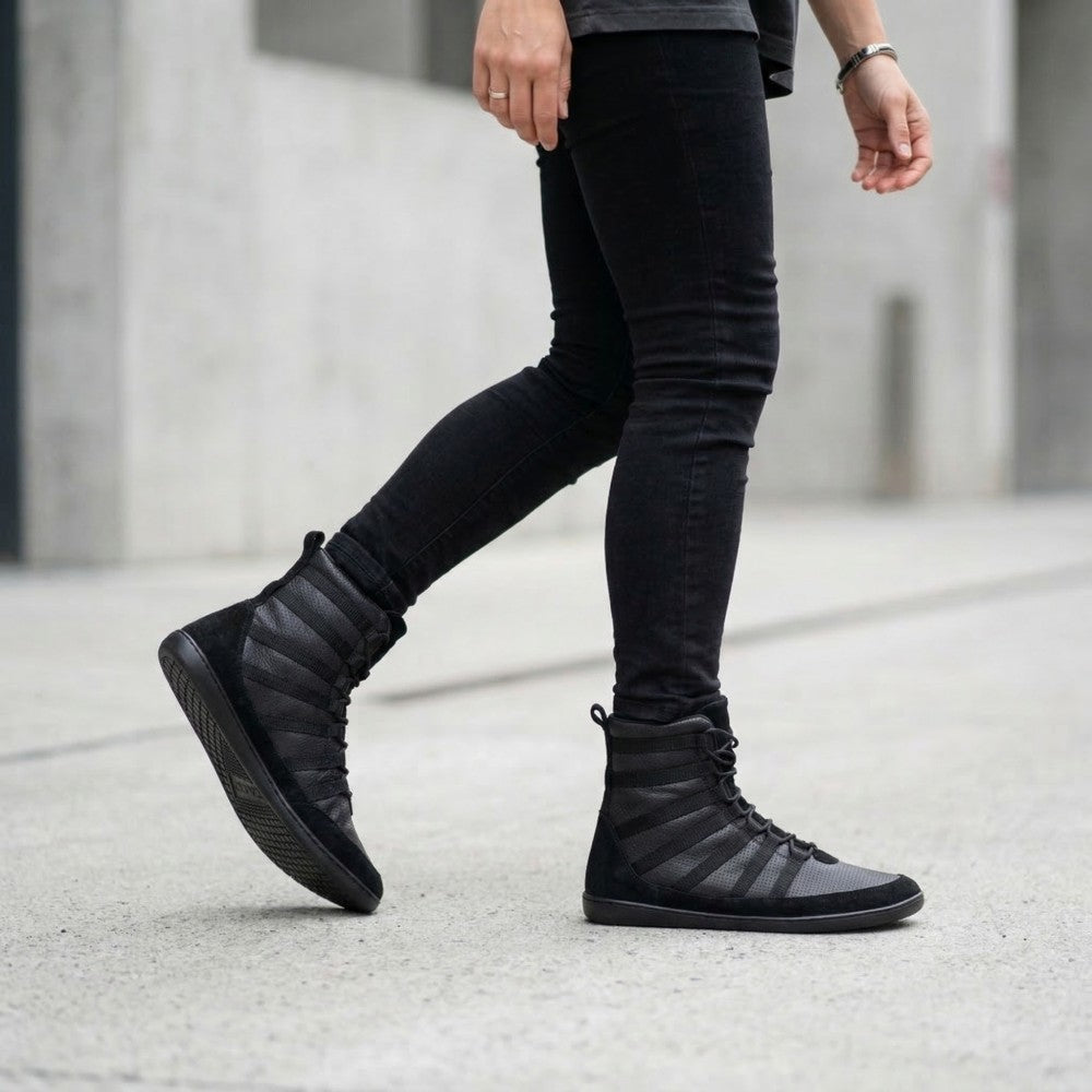 ZAQQ SPARQ High Black - comfortable barefoot shoes