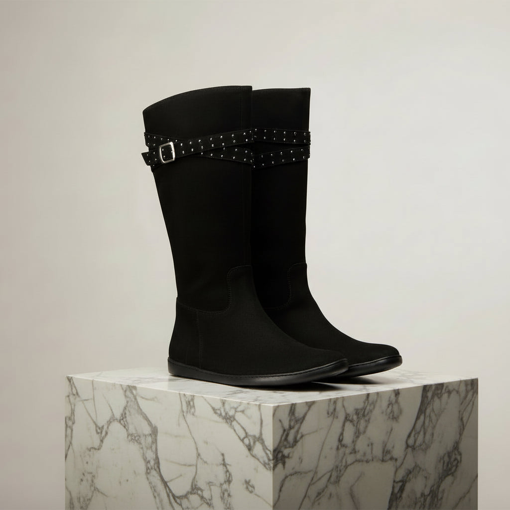 schwarze Barfußstiefel für Damen