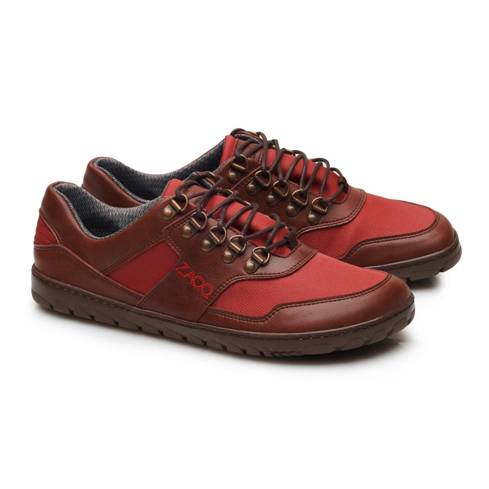 Zaqq Hiqe low vegan camel red waterproof (EU 41) Hiqe Low Vegan Camel Red Waterproof | Barefoot Shoes main image 2