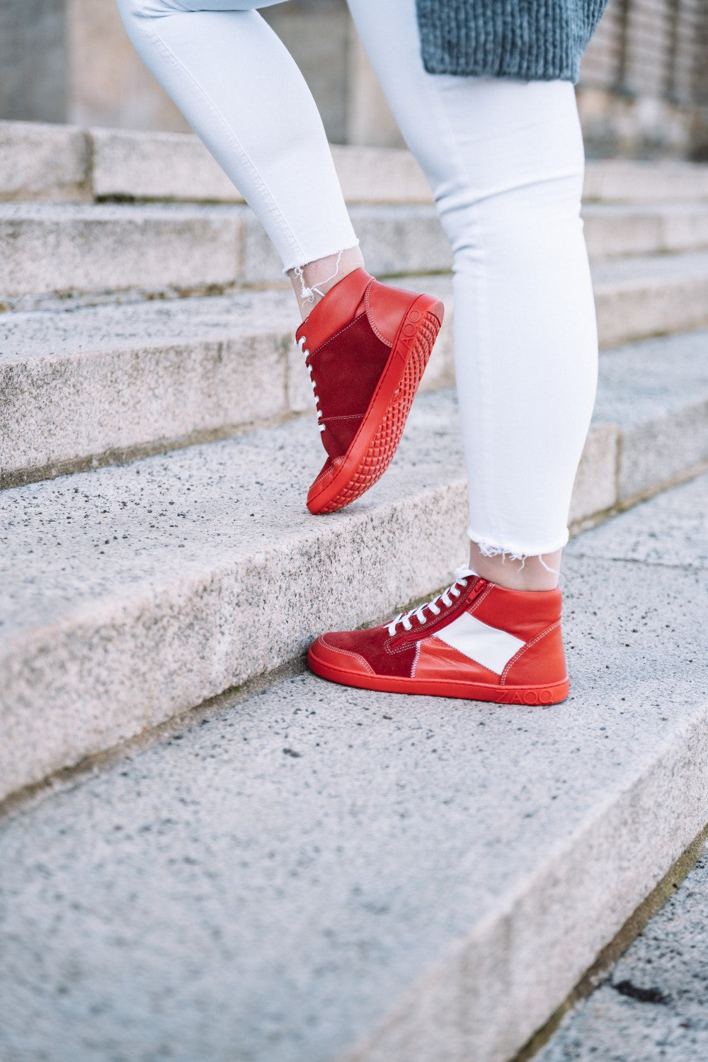 Red Sneakerboots: Comfortable & Healthy | ZAQQ Barefoot Shoes