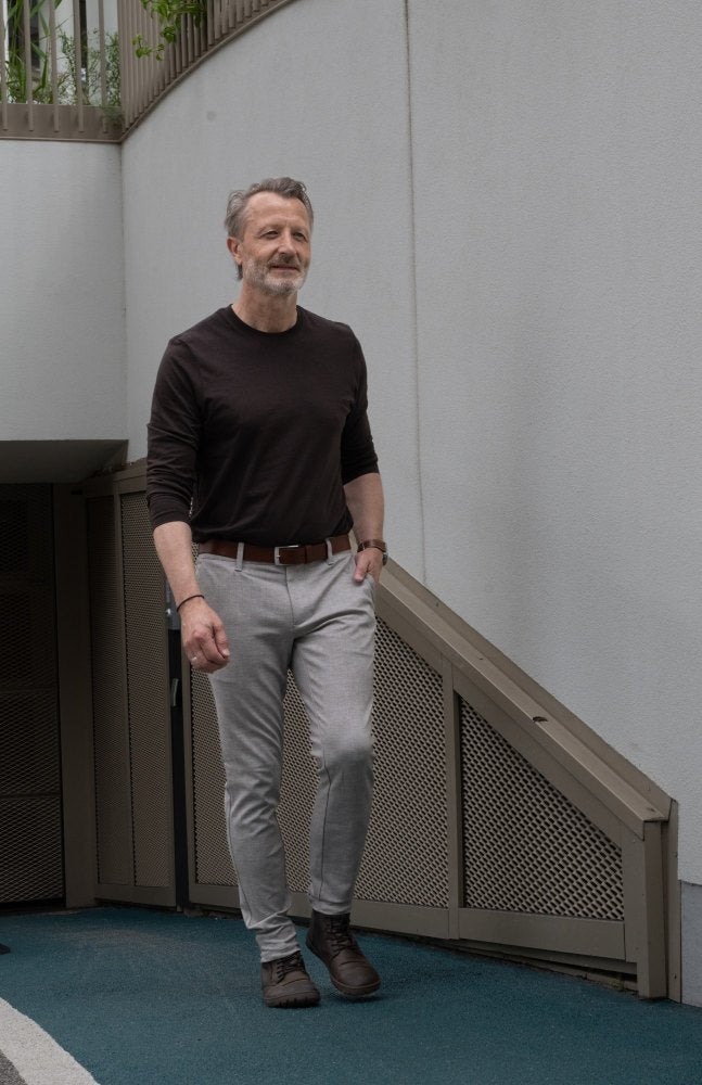 Parqer marrón oscuro