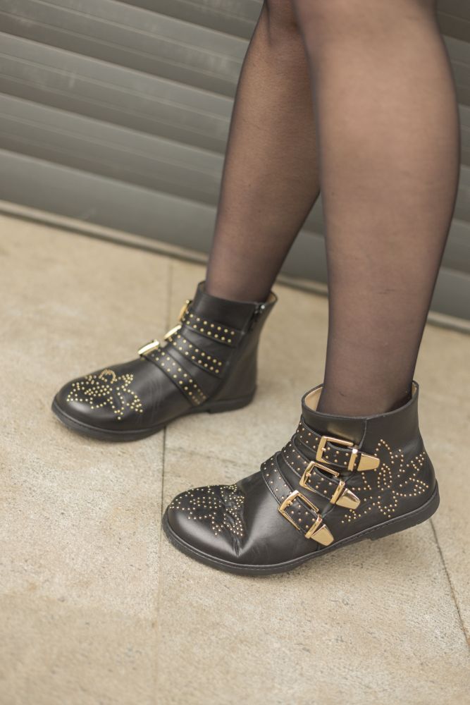 ZAQQ QLANCE Black Gold: comfortable women's boots
