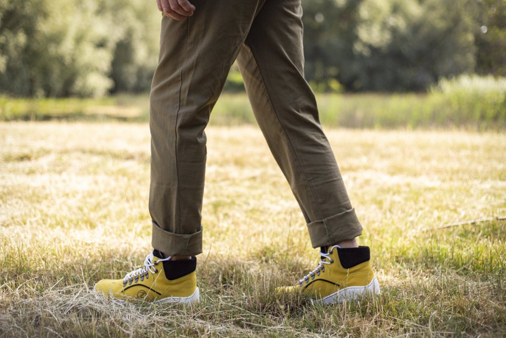 TERRAQ Yellow Waterproof Outdoor Shoes | ZAQQ Barefoot