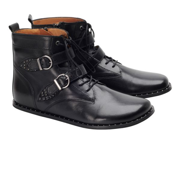 QIBSON Black - Your rocking boot | ZAQQ Barefoot Shoes | Handmade ...