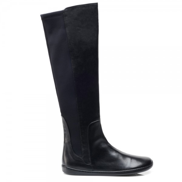 ZAQQ QATCH SHINE Nappa Black: high women's boots | Handmade Barefoot ...
