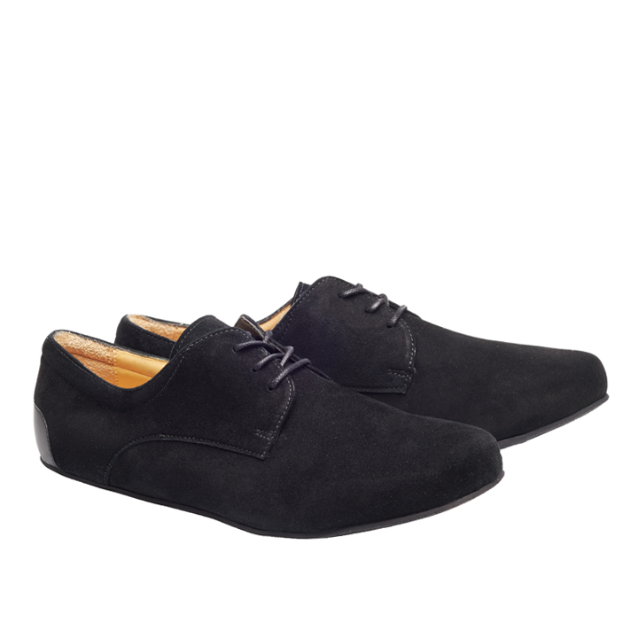 ZAQQ IQON Velours Black - Women's Business Barefoot Shoes | Handmade ...
