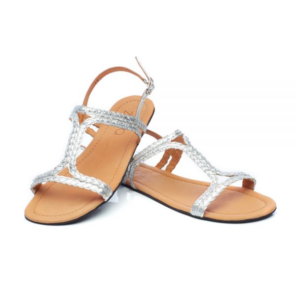 ZAQQ Barefoot Shoes: QOSTA Silver Barefoot Sandal | Handmade Barefoot ...