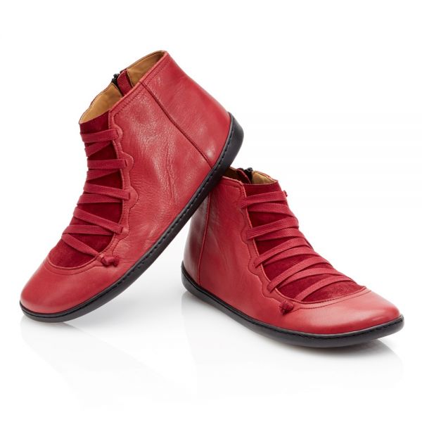 Mid-height sneaker QUECHEE Velvet - ZAQQ Barefoot Shoes | Handmade ...